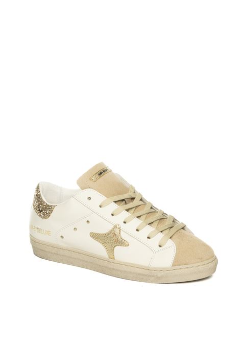 White/gold 4015 sneaker AMA BRAND DELUXE | 4015SNK-BIA/ORO